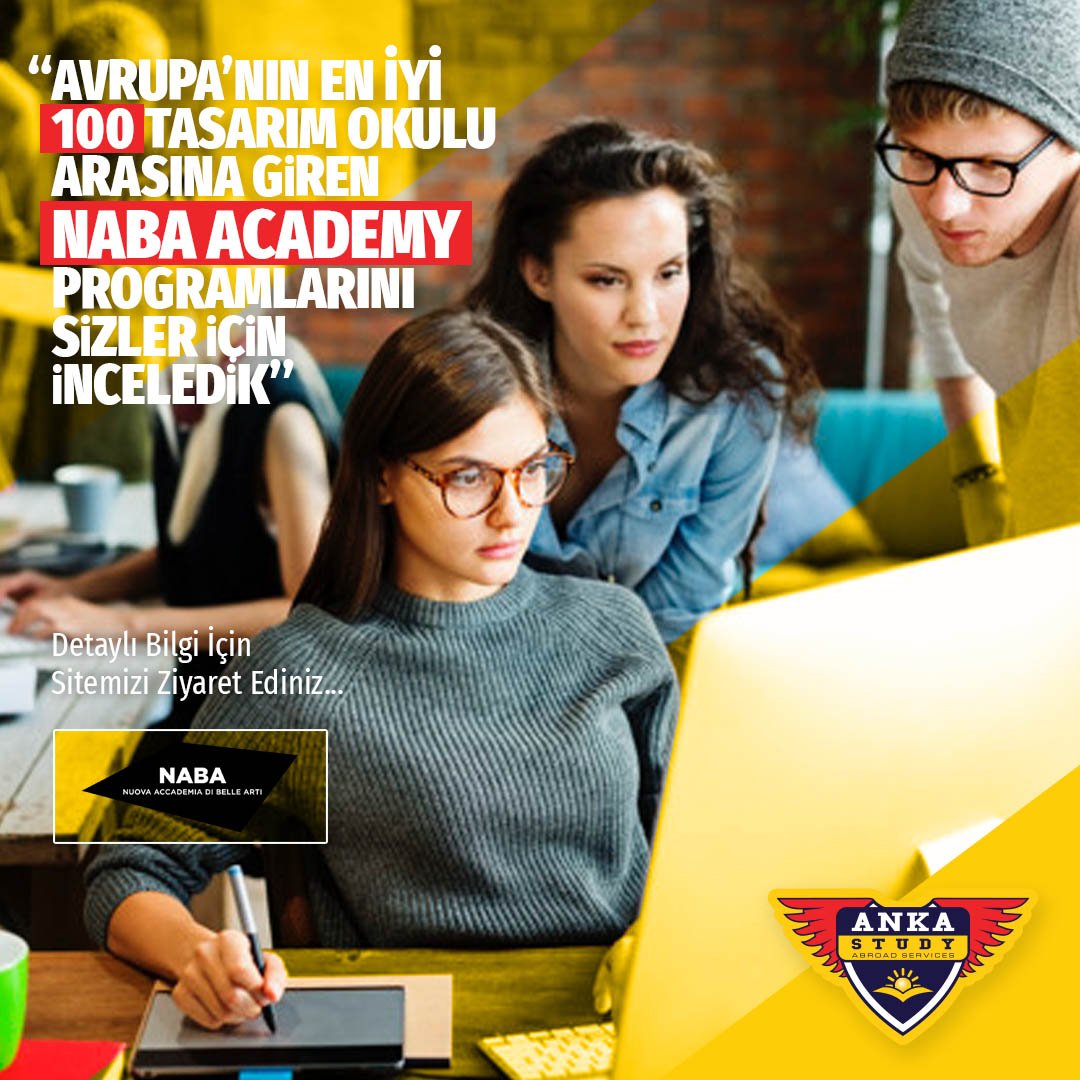 Dünyaca ünlü tasarımcılar tarafından akademik geleneğin katılığını sorgulamak için kurulan NABA, eğitiminiz için önemli basamaklardan biri olacaktır.ankastudy.com/naba-academy/
#naba #italya #yurtdışıeğitim #yurtdışı#dilokulu #dileğitimi #eğitim #bilkent #metu#hacettepeüniversitesi