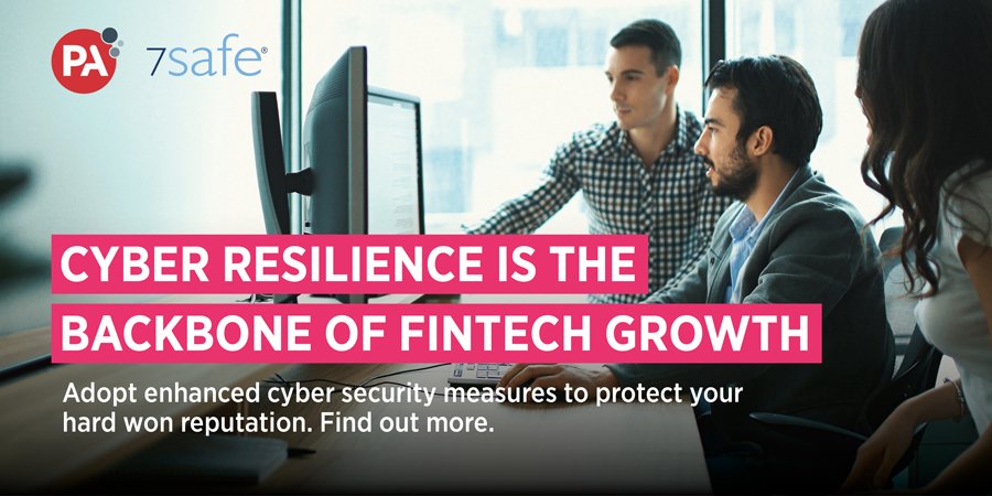 #Fintechs are agile, fast paced and fast growing - #cyber resilience must be built into your business strategy to ensure you continue to thrive. <a href="/PA_Consulting/">PA Consulting</a> and <a href="/7safe/">7Safe - part of PA Consulting</a> cyber experts can help - learn more. lnkd.in/gyX5Hww