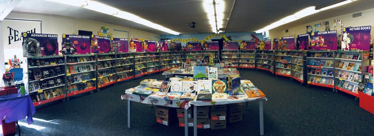 PESlibrary1's tweet photo. The calm before the storm! #scholasticbookfair #peslibrary @PomperaugES https://t.co/2Nw3RhVKTm
