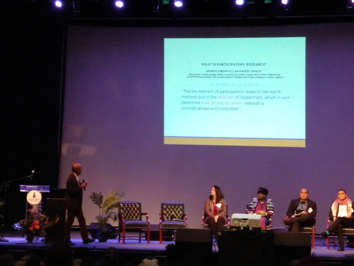 FreeRangeRsrch's tweet photo. Dr Ezer Kang making us think about the meaning of participatory research #EndStigma2018 https://t.co/Hbd78NQG4q