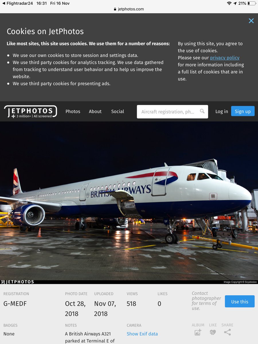 ATPLPOLAND's tweet photo. #BA232 A321 rapid descend probably caused by decompression https://t.co/Bxm6UCwR8V