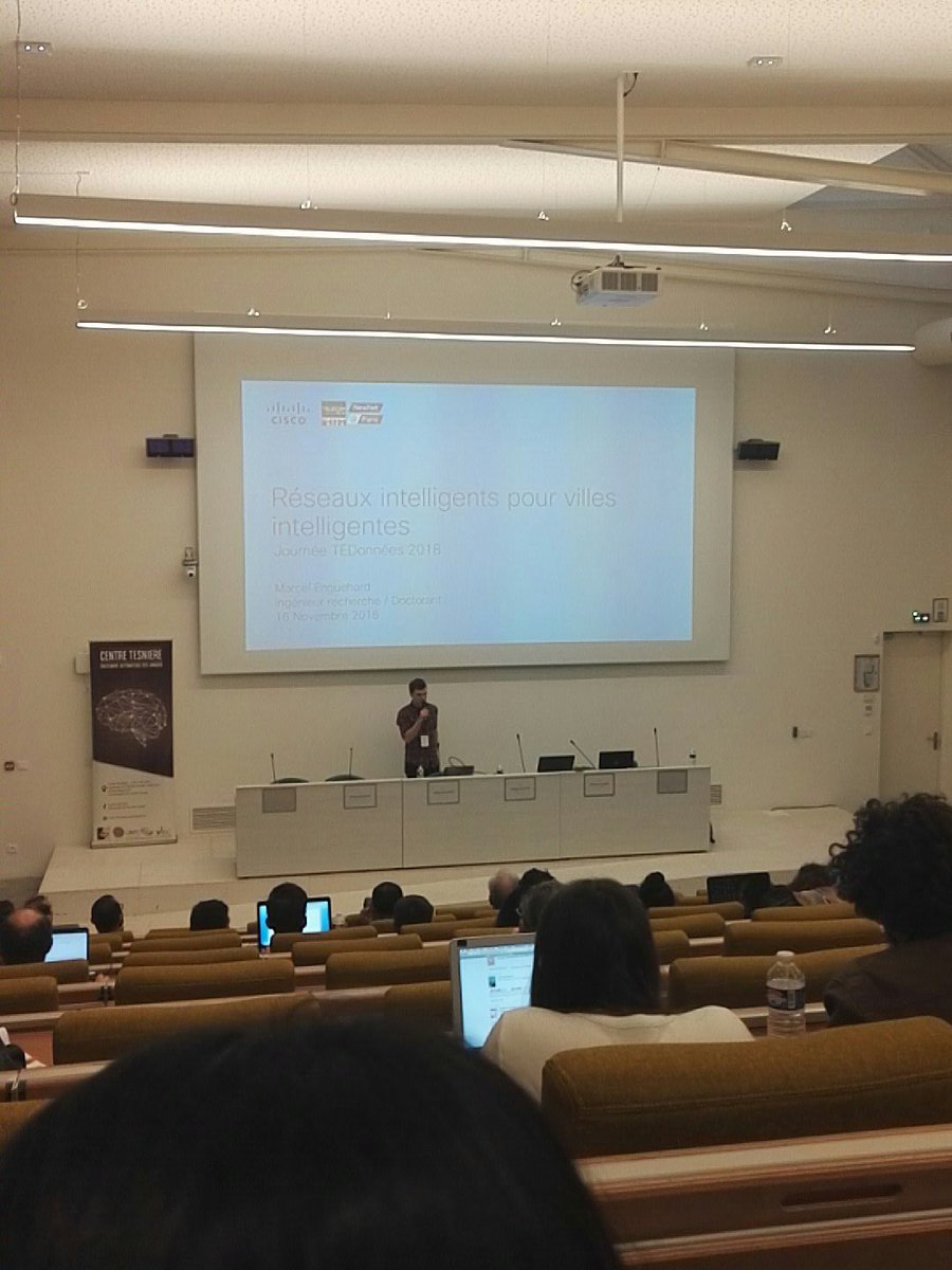 TEDonnees's tweet photo. Intervenant : Marcel Enguehard, Paris Innovation and Research Lab (PIRL) de Cisco France et Département Informatique et Réseaux (INFRES) de Telecom ParisTech
Des réseaux intelligents pour les villes intelligentes
#TEDonnées2018
#SmartCities
#TechnologiesDeLaLangue https://t.co/QBitvFCjH6