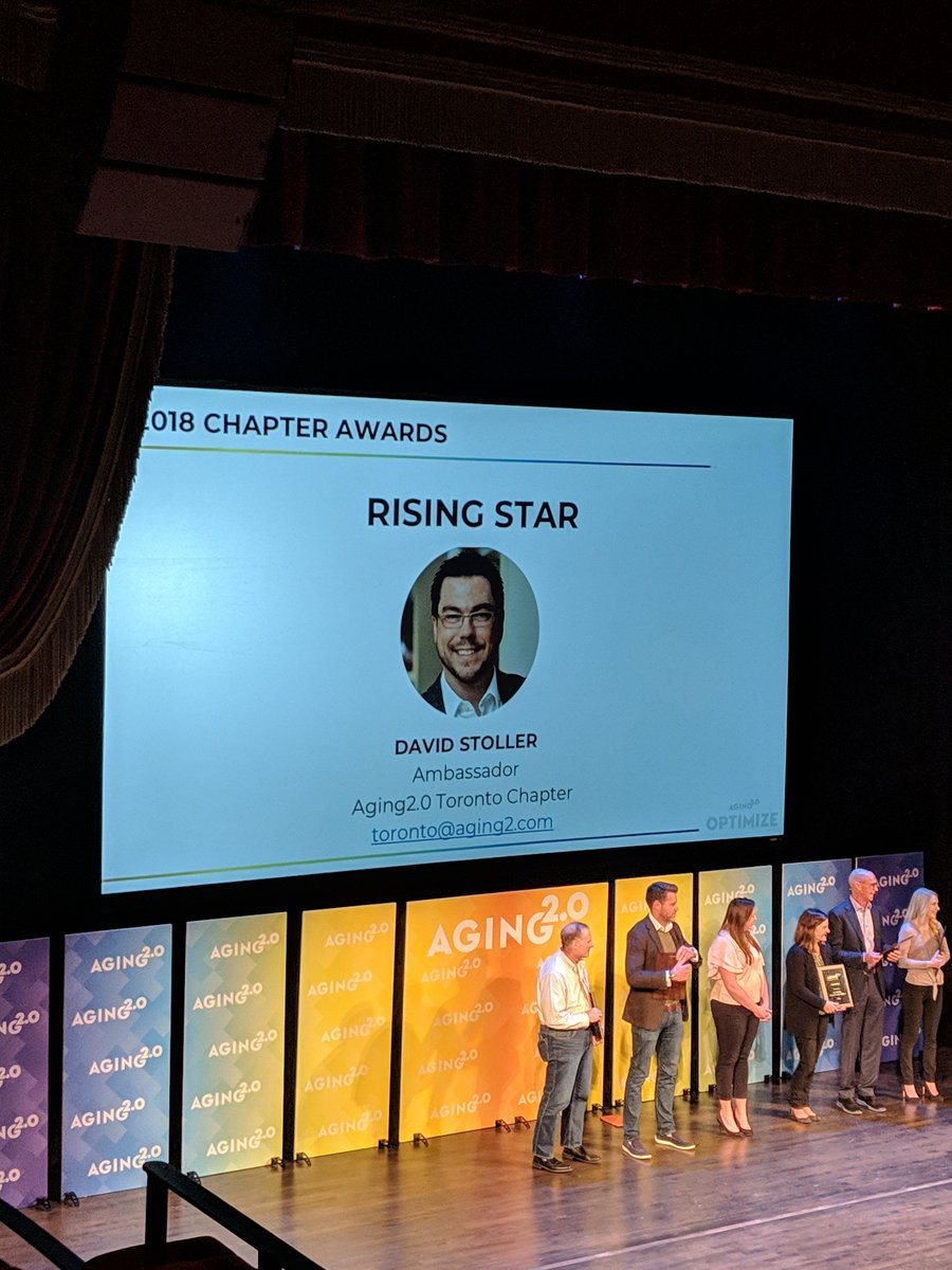 cabhi_innovates's tweet photo. Proud to share that CABHI's @davidgstoller, @Aging2Toronto Ambassador, has been named @Aging20's Rising Star for 2018! Congrats, David! 👏 #A2OPTIMIZE #innovation https://t.co/P5iD0c8Uje
