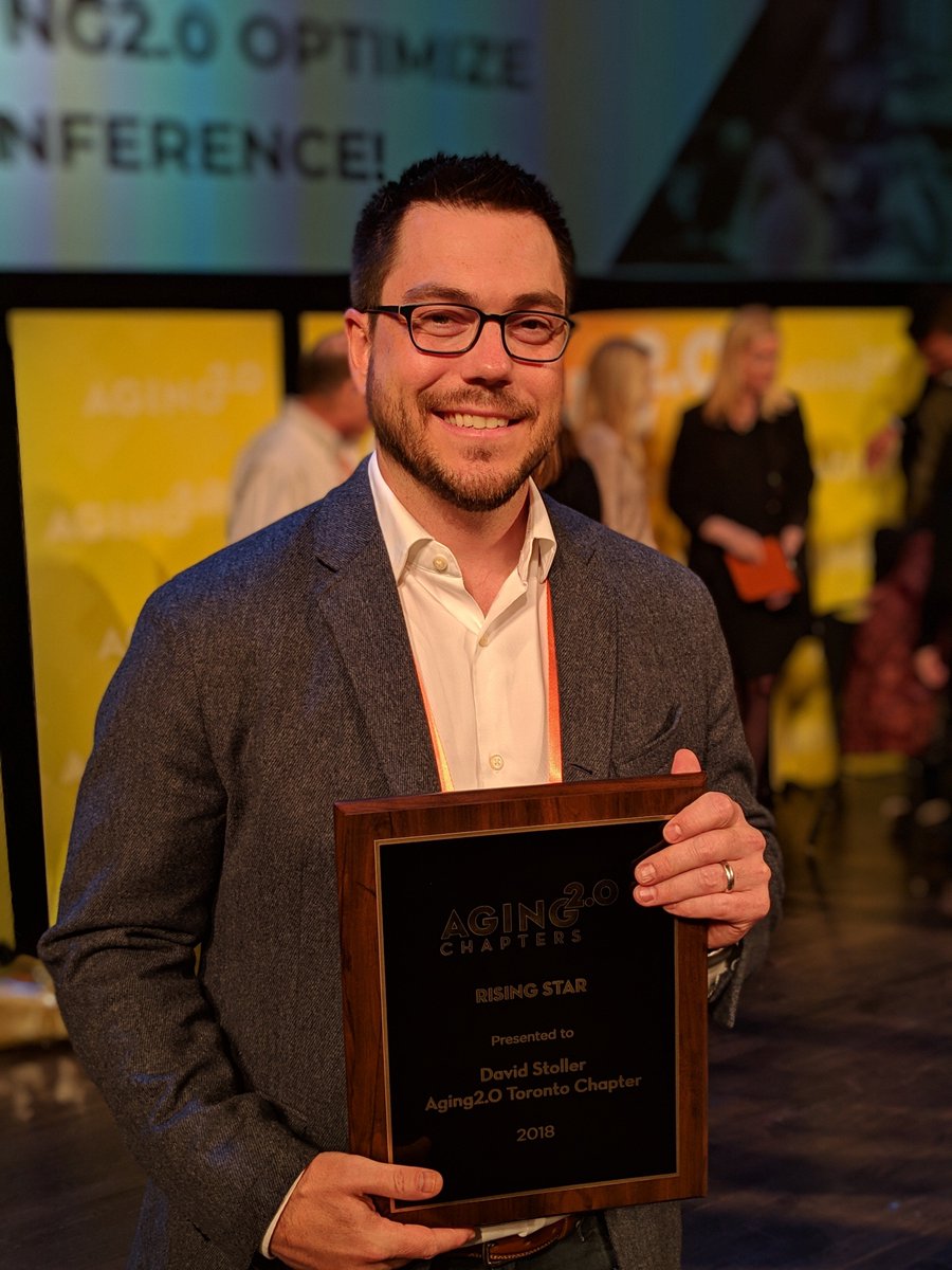 cabhi_innovates's tweet photo. Proud to share that CABHI's @davidgstoller, @Aging2Toronto Ambassador, has been named @Aging20's Rising Star for 2018! Congrats, David! 👏 #A2OPTIMIZE #innovation https://t.co/P5iD0c8Uje