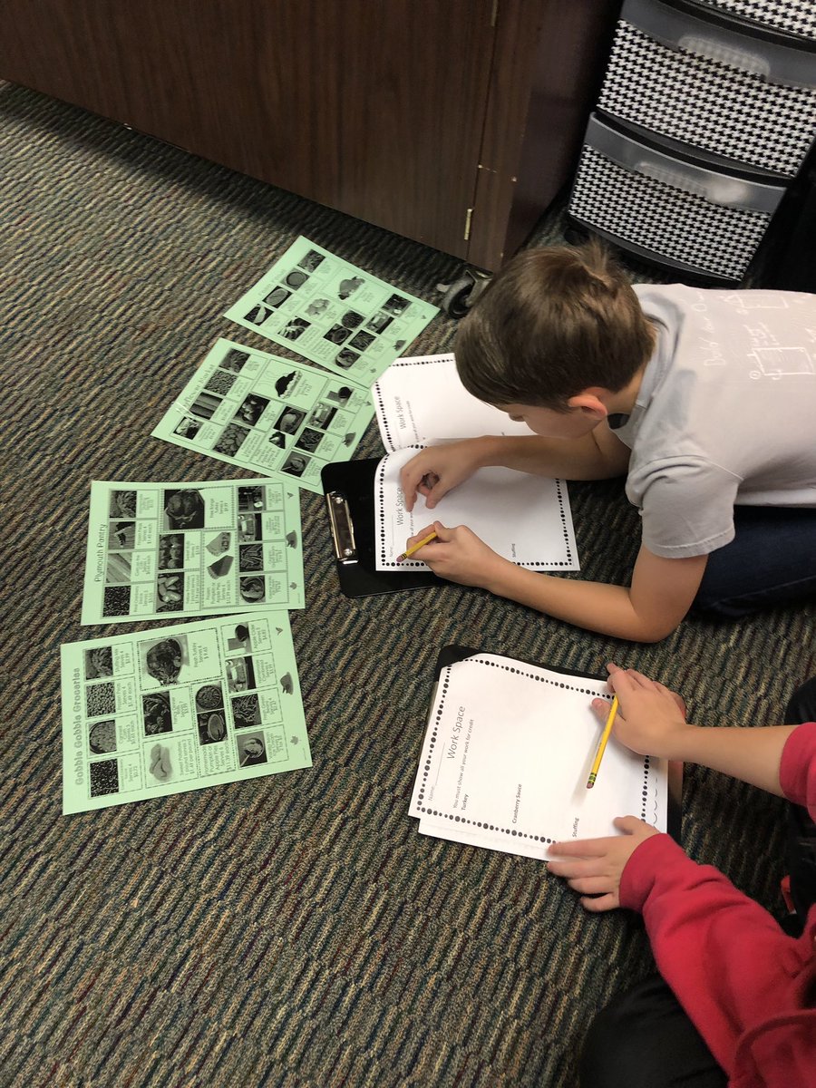 We are working hard to plan a Thanksgiving dinner on a budget of $100! Practicing adding, subtracting, and multiplying decimals. So much fun! @DonDurhamSLC