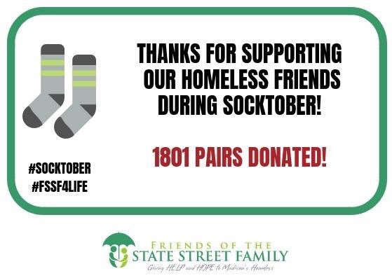 friendsstatest's tweet photo. Our #Socktober drive was a success! Thank you for helping us help our friends! #FSSF4LIFE https://t.co/HpX5mRSlHx