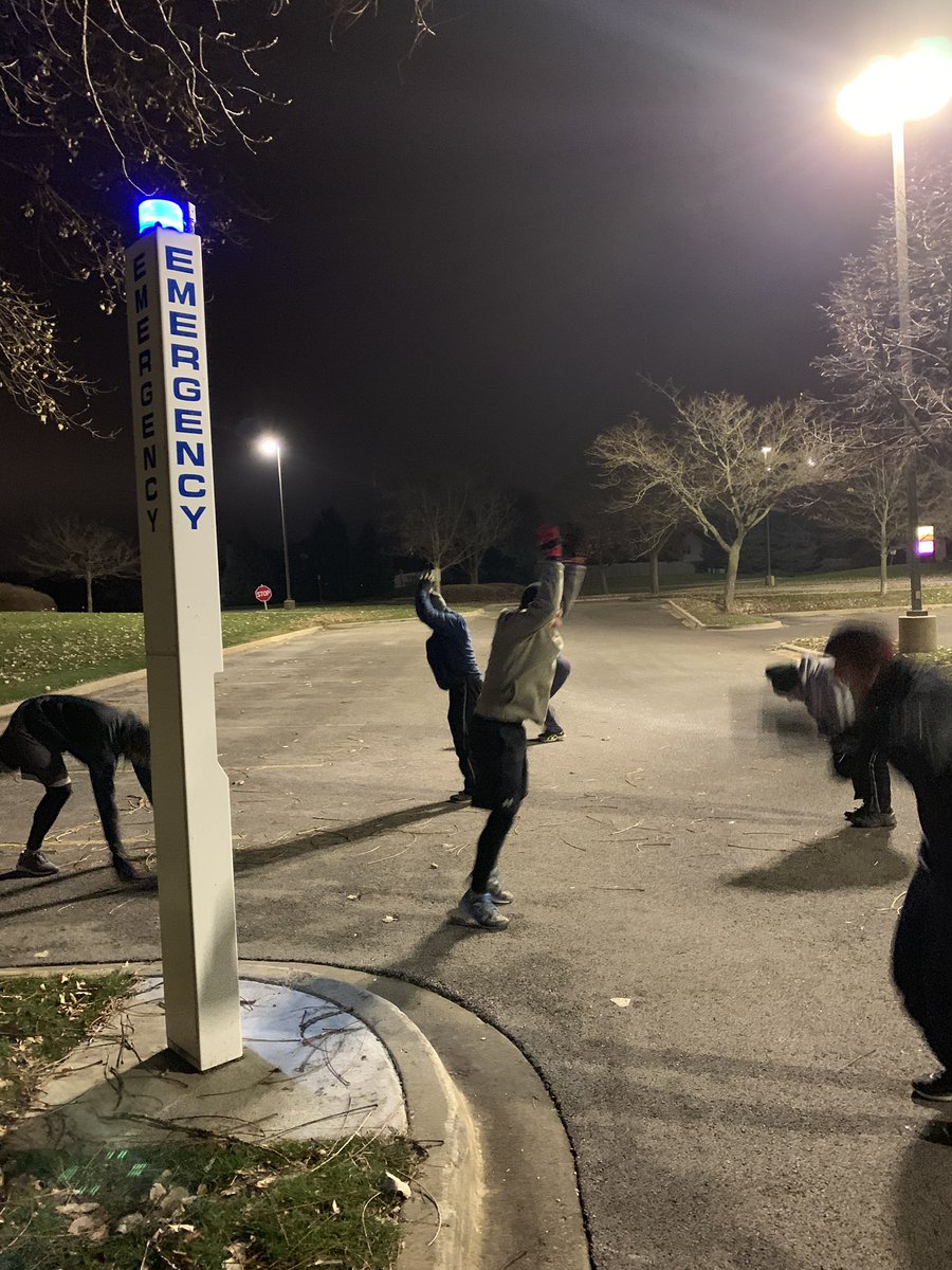 F3Citadel's tweet photo. 12 @F3Naperville PAX sprinted toward the blue light special this morning at the Citadel for a @F3CapnUP Q’d AO vs. AO challenge with @Edperry21 Urkel on the other end at @F3BlackPanther #emergencyburpees #clapsforcredit #AOvsAO #whenistherematch #tiedforfirst #bonuspullups 🐒 https://t.co/sWJ23vCVFk