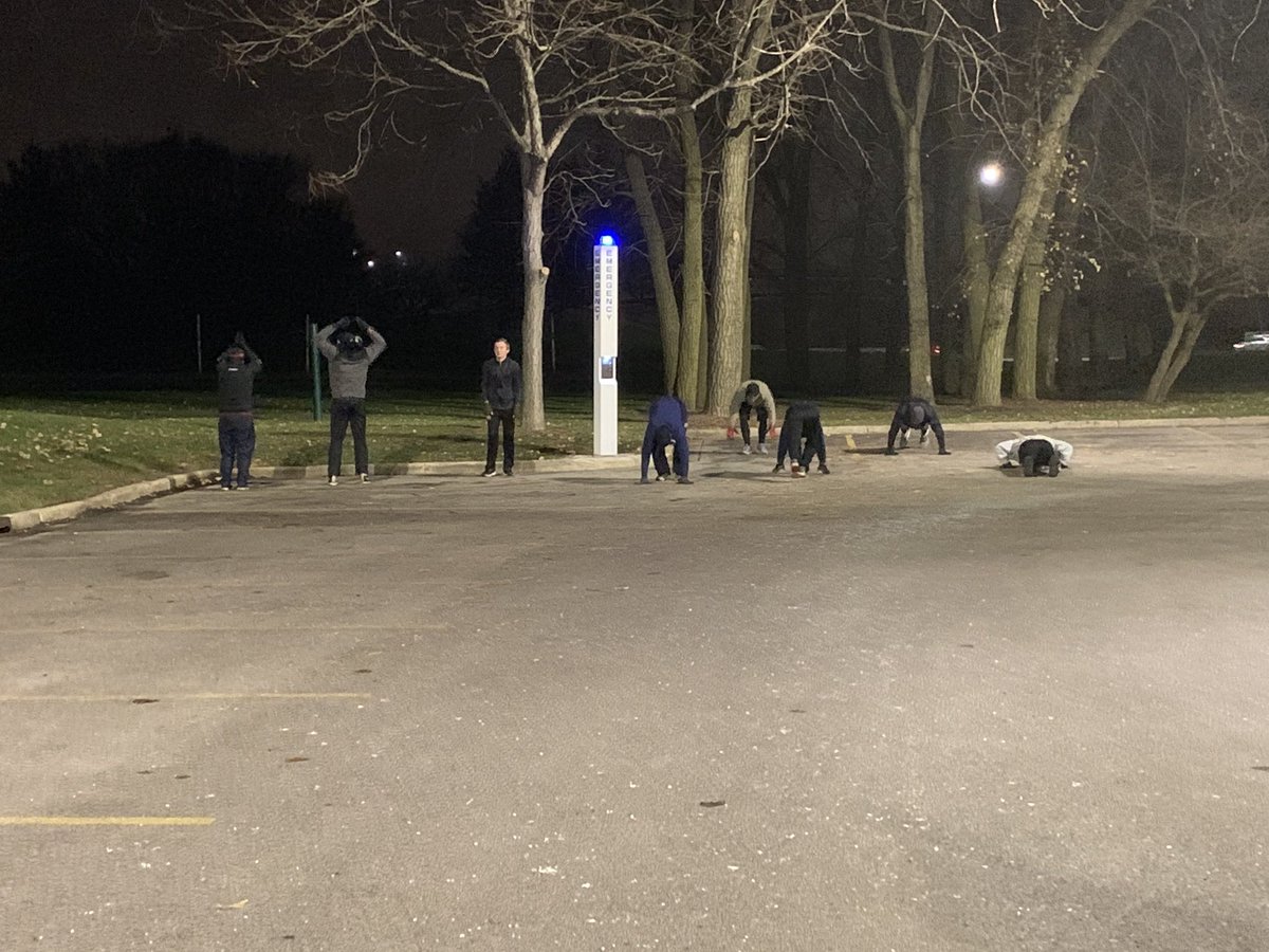 F3Citadel's tweet photo. 12 @F3Naperville PAX sprinted toward the blue light special this morning at the Citadel for a @F3CapnUP Q’d AO vs. AO challenge with @Edperry21 Urkel on the other end at @F3BlackPanther #emergencyburpees #clapsforcredit #AOvsAO #whenistherematch #tiedforfirst #bonuspullups 🐒 https://t.co/sWJ23vCVFk