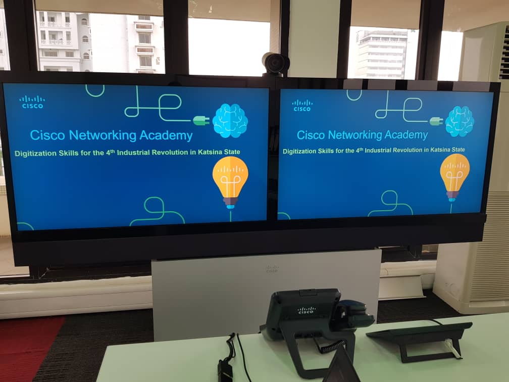 KSITMKatsina's tweet photo. The Rector of Katsina State Institute of Technology and Management, Dr. Babangida Albaba met with CISCO officials today in Lagos for the establishment of @Cisco CISCO Academy in the Institute @KSITMKatsina . #KSITM https://t.co/mg8rmgDCI4