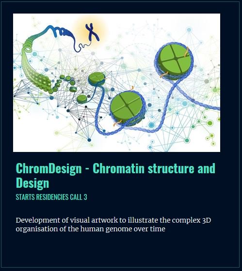 CRGenomica's tweet photo. 👩🎨🎶👨🎤🎨 ARTIST WANTED!
Within #Chromdesign project, the #CRG is willing to host an artist (could be a painter or sculptor or even a musician) to develop an artwork to visualize the complex 3D genome regulation.
⏳Apply by Nov 28!
More info ➡️ https://t.co/pj7uulaEof https://t.co/BB8FZ4eUiG