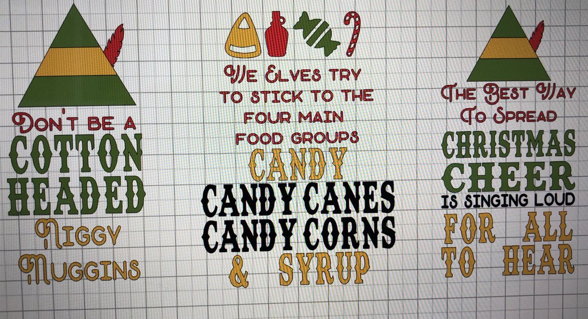 HelenGabbard's tweet photo. I’m paying tribute to my two favorite Christmas movies today! Chevy chases Christmas vacation (my whole family could quote this movie verbatim) and Elf. Let me know if you want to celebrate with these designs on a shirt. Shortsleeved $15, long sleeved and raglan $20. https://t.co/oLUuMMQgSi