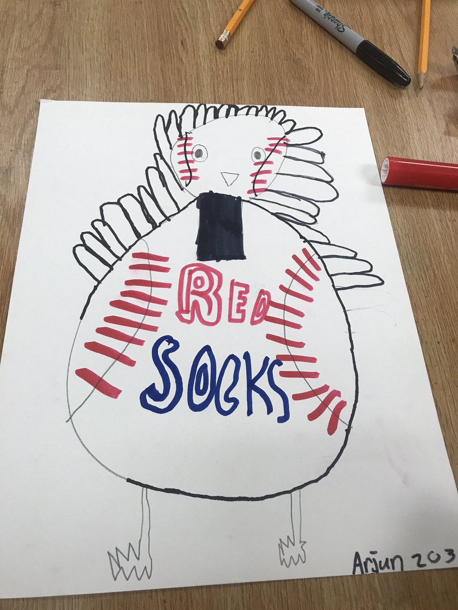 A baseball turkey! Kids come up with the most creative ideas! #hoparts #tabchoice