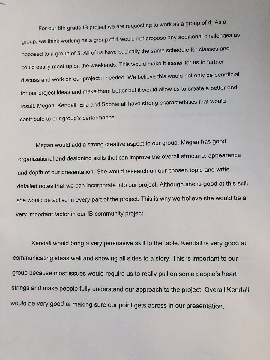 MsB_MEd's tweet photo. Me: You can only have a group of 3, if you want to work in a group of 4, you’ll have to write a 2 page paper on why you will be a productive group.
Students: Ok, bet.
#TheKidsAreAlright #WriteMoore https://t.co/3zXYjaYcsf