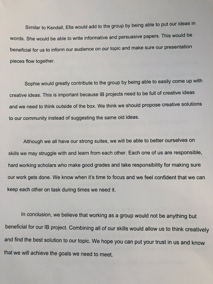 MsB_MEd's tweet photo. Me: You can only have a group of 3, if you want to work in a group of 4, you’ll have to write a 2 page paper on why you will be a productive group.
Students: Ok, bet.
#TheKidsAreAlright #WriteMoore https://t.co/3zXYjaYcsf