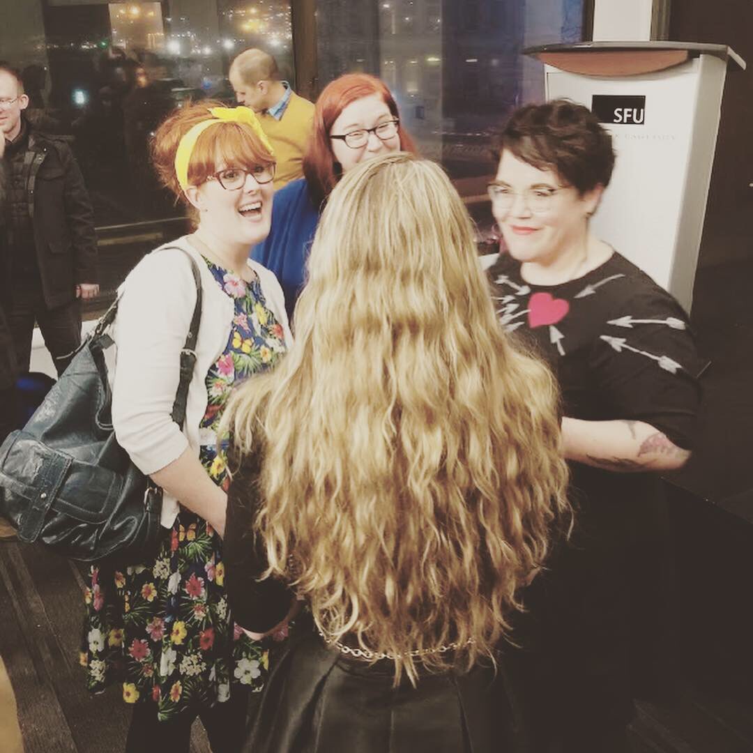 a_h_reaume's tweet photo. The Refuse: CanLit in Ruins book launch went AMAZINGLY last night. So many people came out. The books sold out. I dropped off a care package to Keith (hence the IKEA bag- those things are HEAVY). 

I’m planning on hosting a Refuse BOOK CLUB this month so DM if you’re interested! https://t.co/yrWp4LX2ct