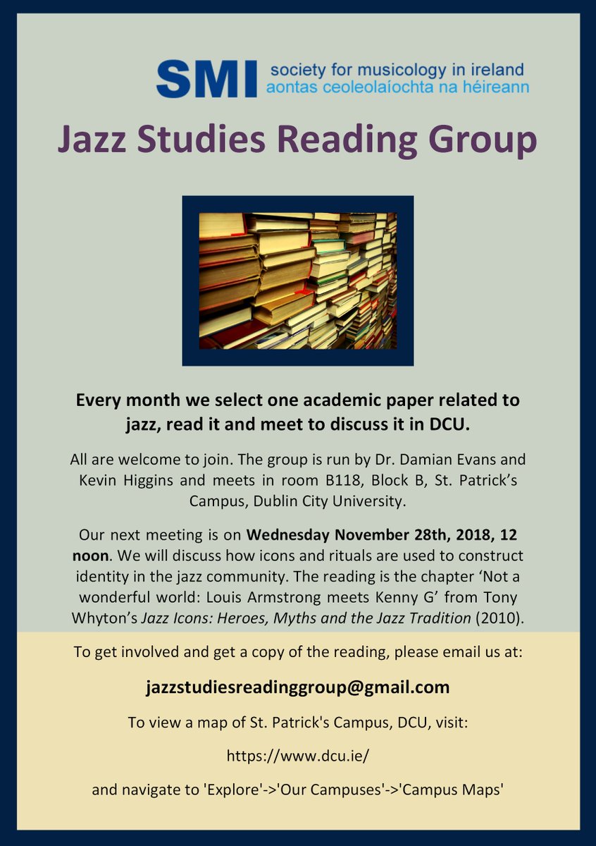 Next reading group meeting is on Wednesday 28th at 12 noon! See poster for details!