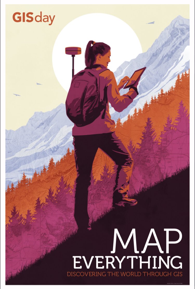 sue_eGIS's tweet photo. GIS Day was on Wednesday but itโs a week of events to celebrate all things mappy! Today Iโm at McMaster for their event held by the GIS Lab #gisday2018 #mcmasteruniversity #mapeverything https://t.co/4yaIP5a60B