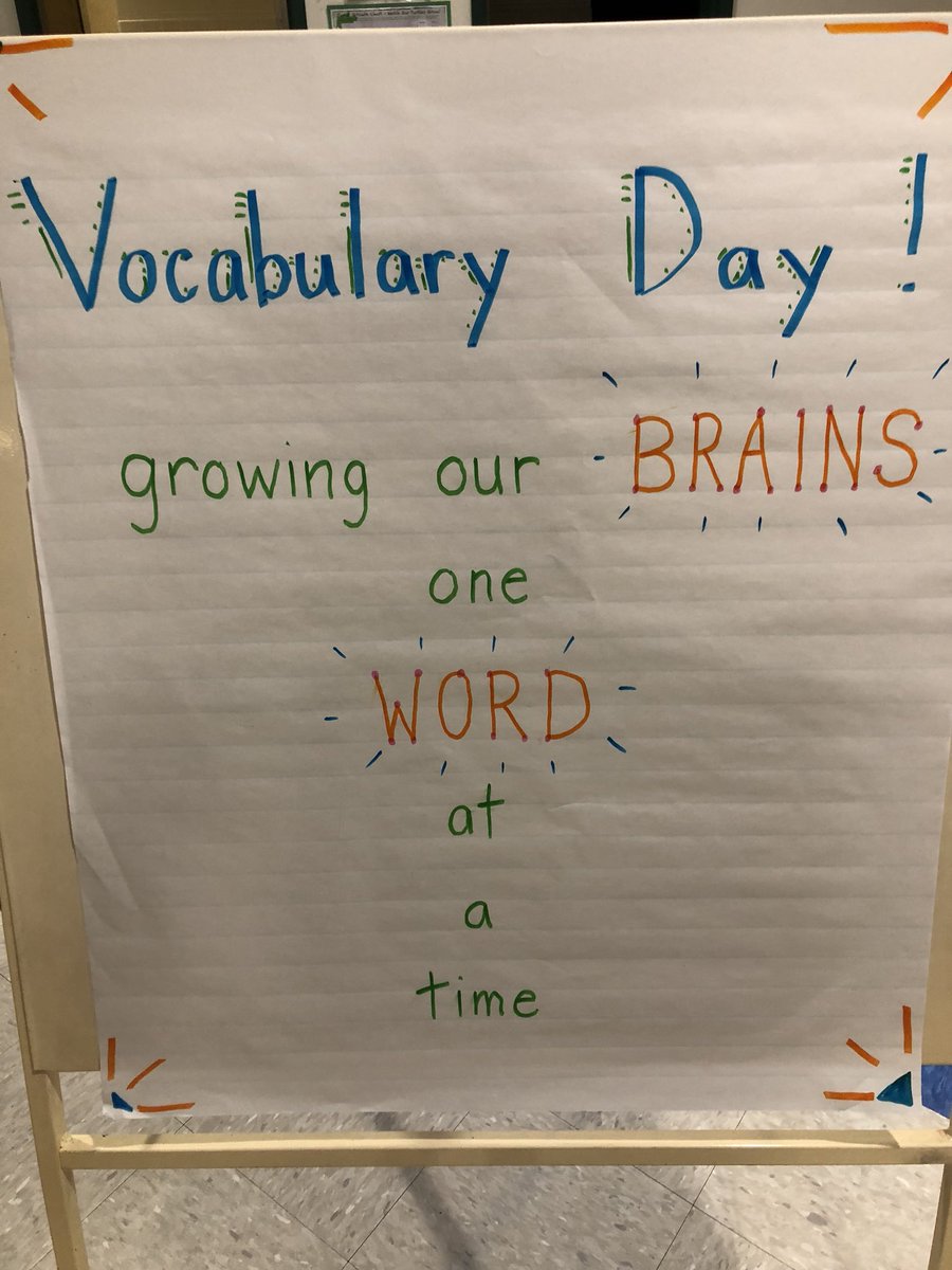 Grade 3 celebrates Vocabulary Day!