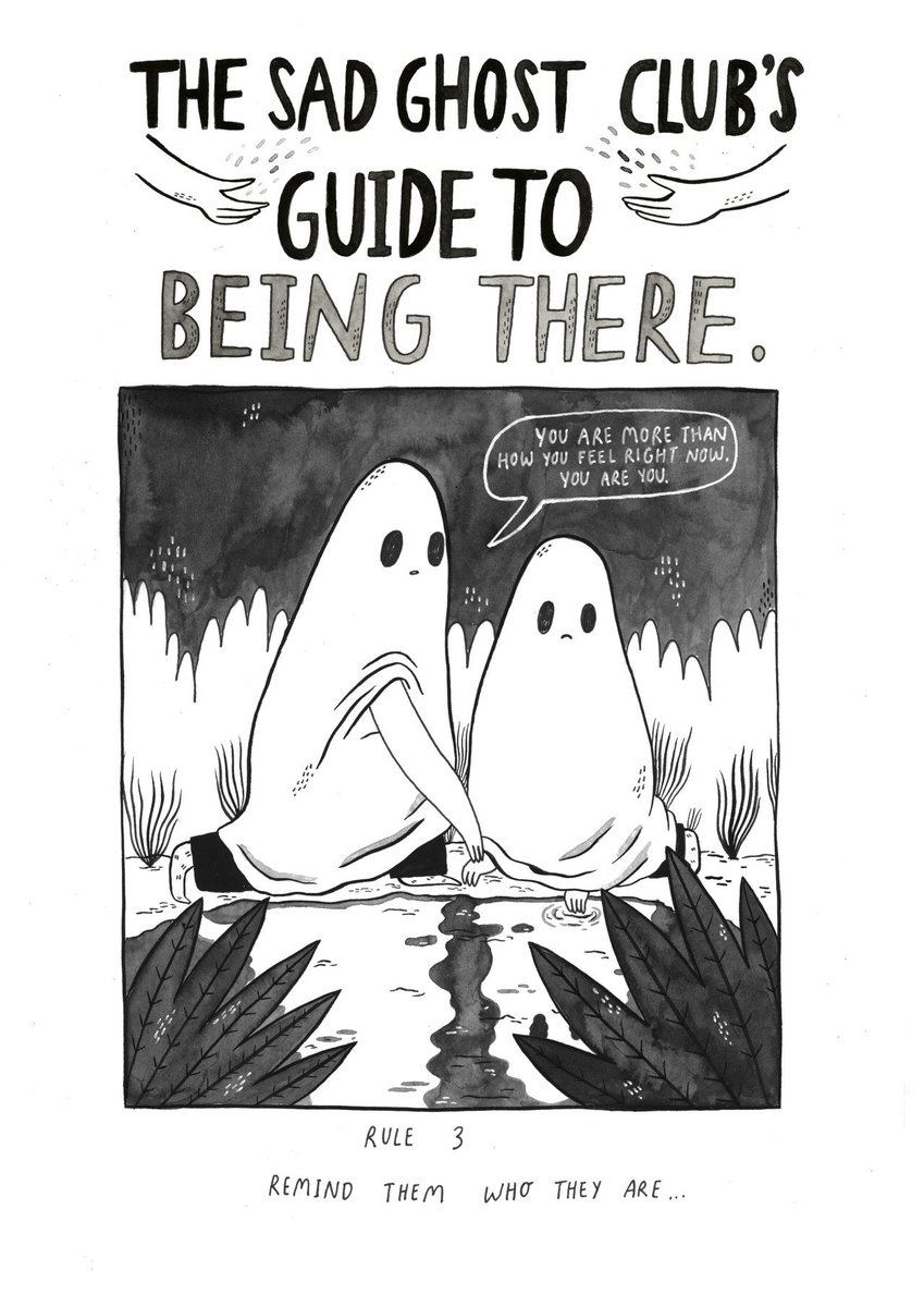 When we're struggling, we may feel like we've lost ourselves along the way. having a close pal remind us who we are can really help. Let a ghostie pal know that they're more than the way that they're feeling right now.

From our Guide To Being There - w... https://t.co/mkbwOfdVAN 