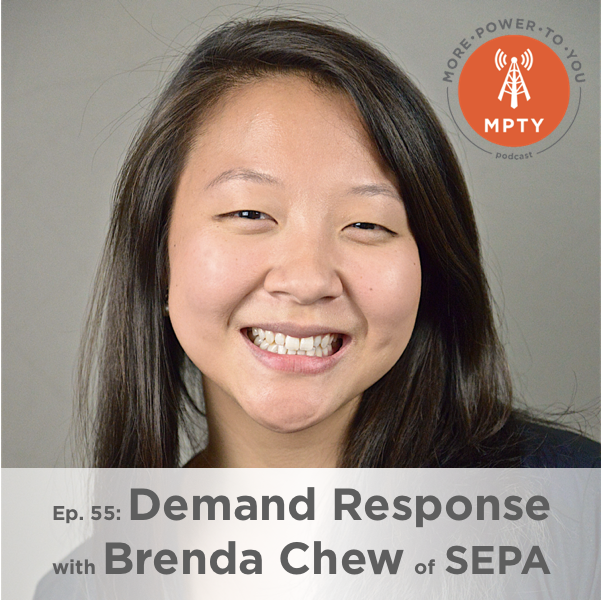 MPTYpodcast's tweet photo. 🎙 Demand Response, our latest episode with guest Brenda Chew of @SEPAPower, is up! Listen: https://t.co/NEYRomVxdU.

#demandresponse #cleanenergy #smartgrid #podcast https://t.co/7hcrSBpd8g