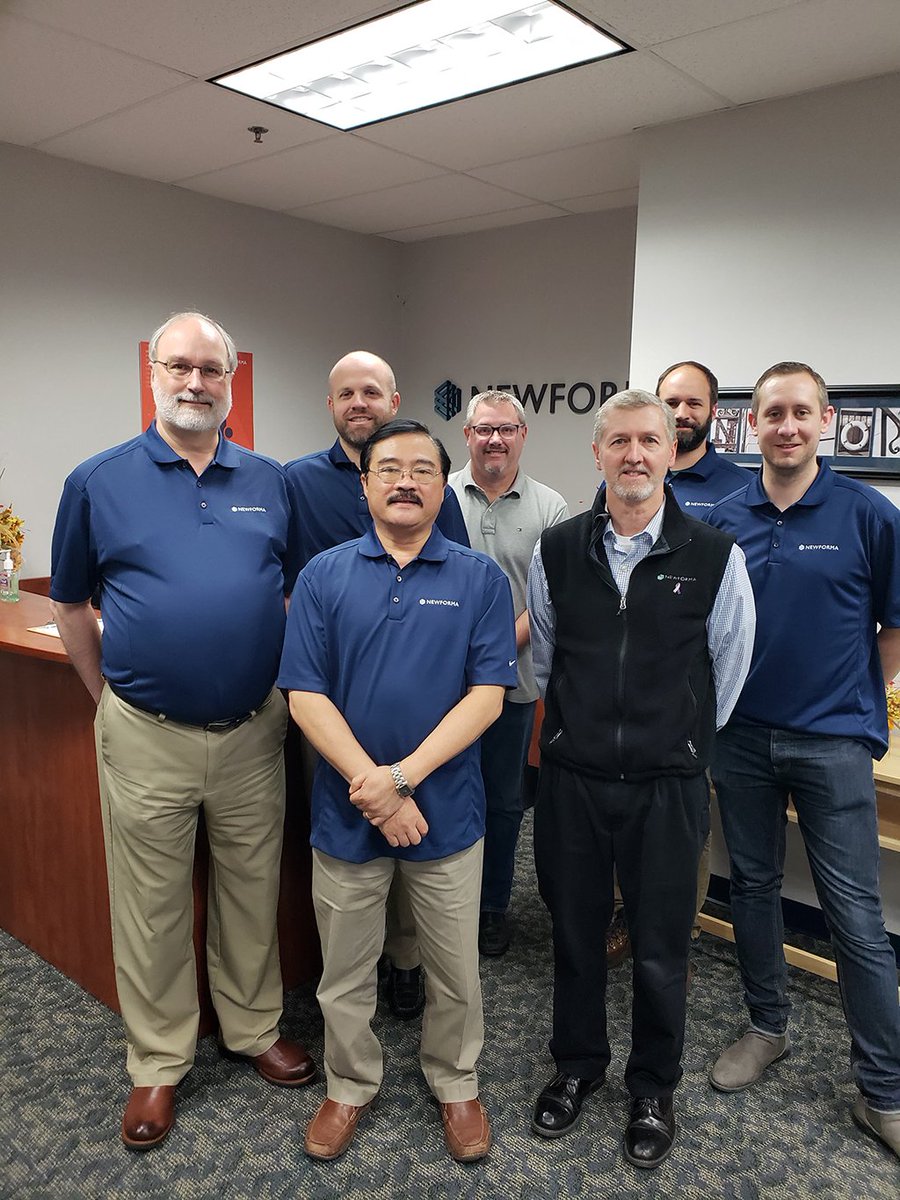 Newforma_HoldCo's tweet photo. Each year, our talented software engineers come together to share ideas during their annual #Octoberfest week. Thank you for letting us listen in on the last day's Shark Tank panel, and a special thanks to Ken Weeks for the photo showing off the #NewformaLife pride. π π https://t.co/bXq6AKel2k