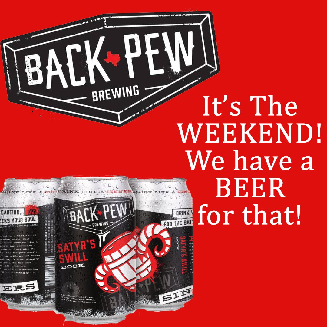 BackPewBrew's tweet photo. #BackPewBrew #TXCraftBeer #WeekendPlans #TGIF #BackPewCrew https://t.co/qbb2rv1a7G