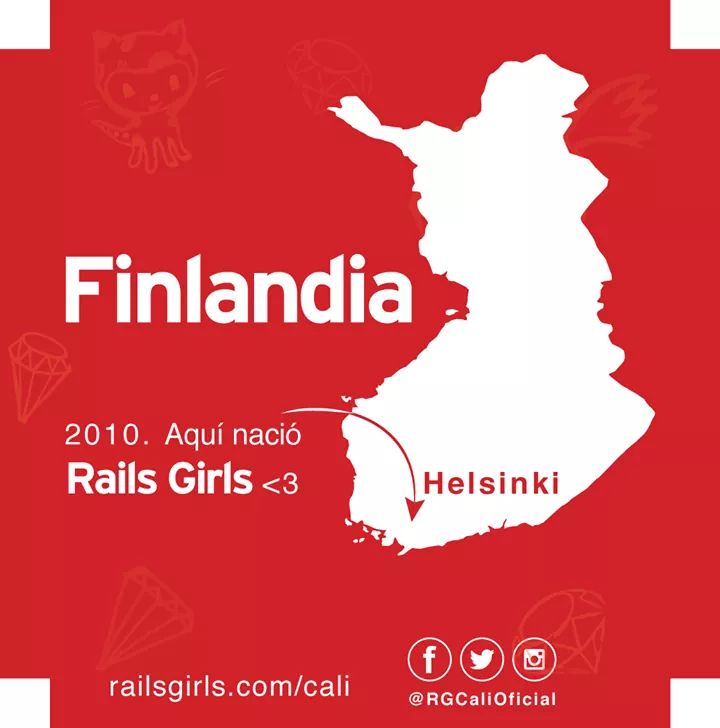 Rails Girls nace en Helsinki Finlandia en el 2010 y desde entonces el evento se realiza en muchos países
En Cali, ¡también tenemos Rails Girls! ❤️👏💅💻este 23 y 24 de noviembre
¡Regístrate! ❤️
goo.gl/forms/UTjXyDWi…

#RailsGirls #RailsGirlsCali #womenintech #learntocode