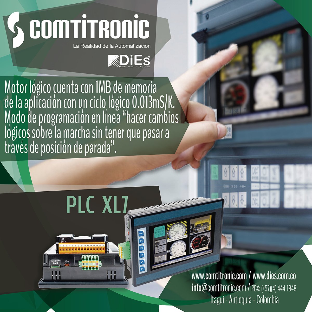 ComtitronicSAS's tweet image. CONTROLADORES LÓGICOS PROGRAMABLES - PLC XL7  info@comtitronic.com / ventas@dies.com.co - comtitronic.com/productos/cont… - #plc #xl7 #programmablelogiccontrollers #control #controllers #automatizacion #automation #control #controladores #controladoreslogicosprogramables #comtitronic