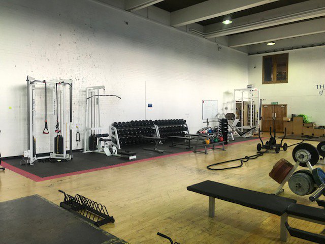 DrShaunPhillips's tweet photo. Hot on the heels of the news our MSc S &amp; C programme is now a @NSCA recognised graduate programme, the refurbishment of our S &amp; C gym is in full swing.  New equipment and a new layout to make training safer and more effective @UoE_ISPEHS https://t.co/CnYmmMz7CJ