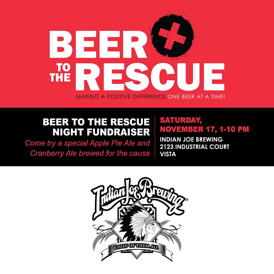 Already fiending for that Thanksgiving fare? Hit us up at <a href="/IndianJoeBeer/">Indian Joe Brewing</a> tomorrow for a new Apple Pie Ale &amp; Cranberry Ale to benefit <a href="/LupusSoCal/">LupusSoCal</a> with your purchase. They aren't making a turkey gravy beer, but we can't stop you from bringing a gravy chaser if that's your thing.