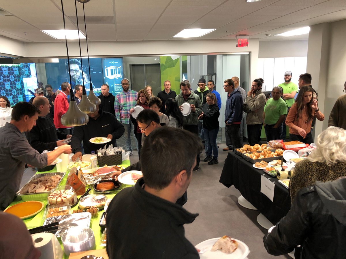beMatrixUSA's tweet photo. Celebrating an early Thanksgiving with co-workers, but what we’re truly thankful for is customers like you. Have a safe and happy holiday. #beGrateful #beMatrixLife https://t.co/kYG0z5xuEk
