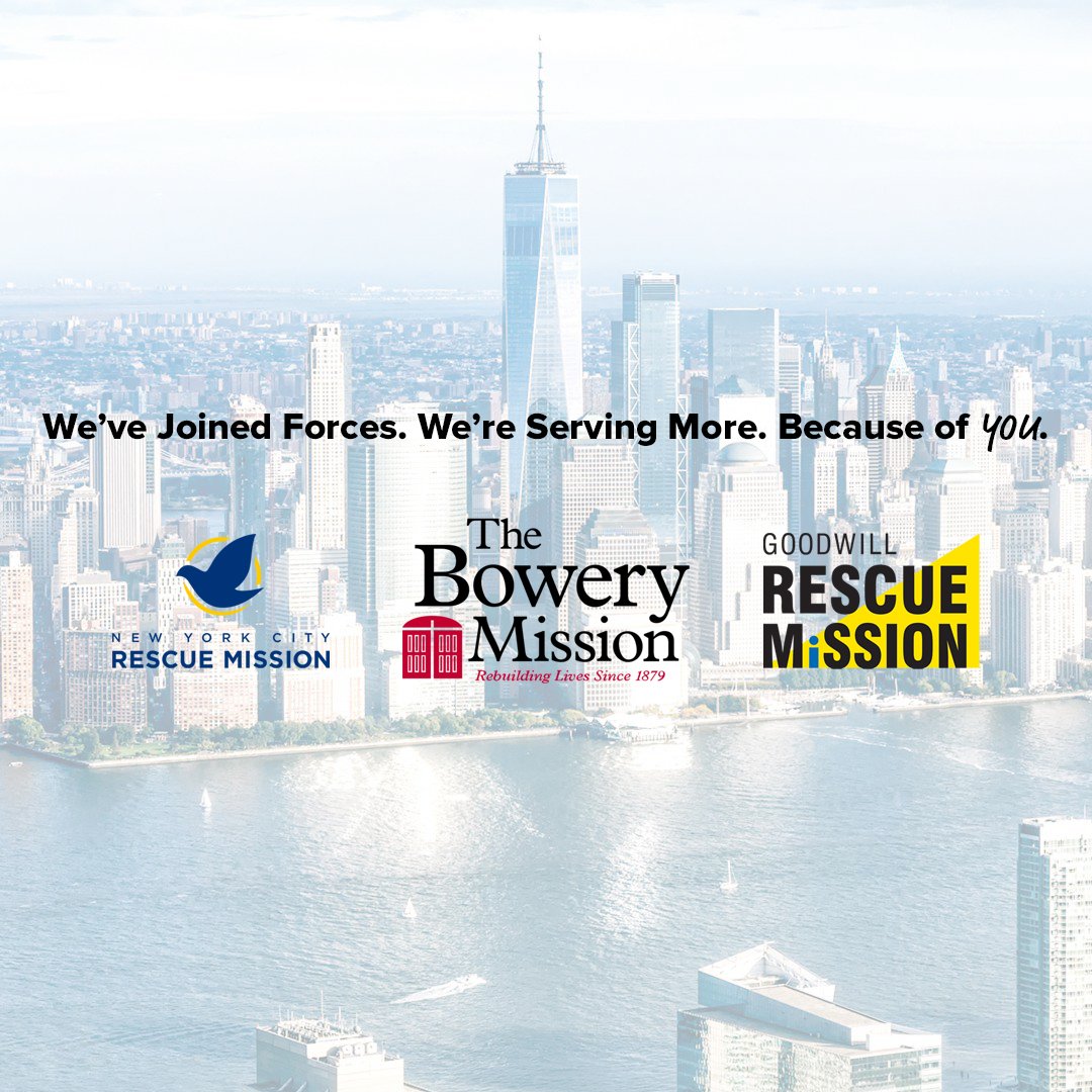 We’ve joined forces with @BoweryMission to more effectively combat homelessness & poverty in the #NYC metro area! This account will no longer be active as we join together to share all of our updates in one place. Follow @BoweryMission to stay connected!