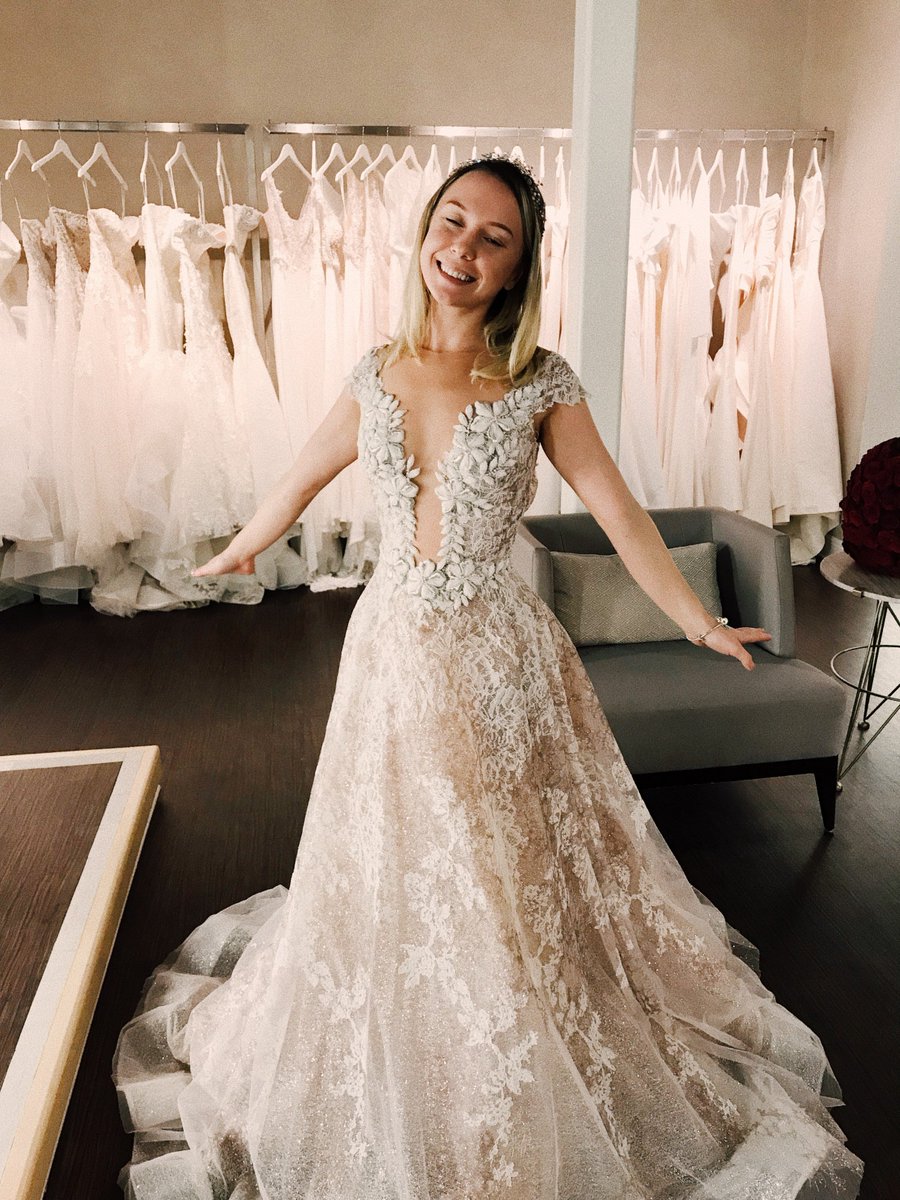 SolutionsBridal's tweet photo. YASMIN✨🙌🏻 The blush dress of our dreams. We are so anxious to get our stock piece in the store! Make sure to come try Netta’s sample on before the trunk show pieces leave us! @nettabenshabu https://t.co/PGYejrqrms