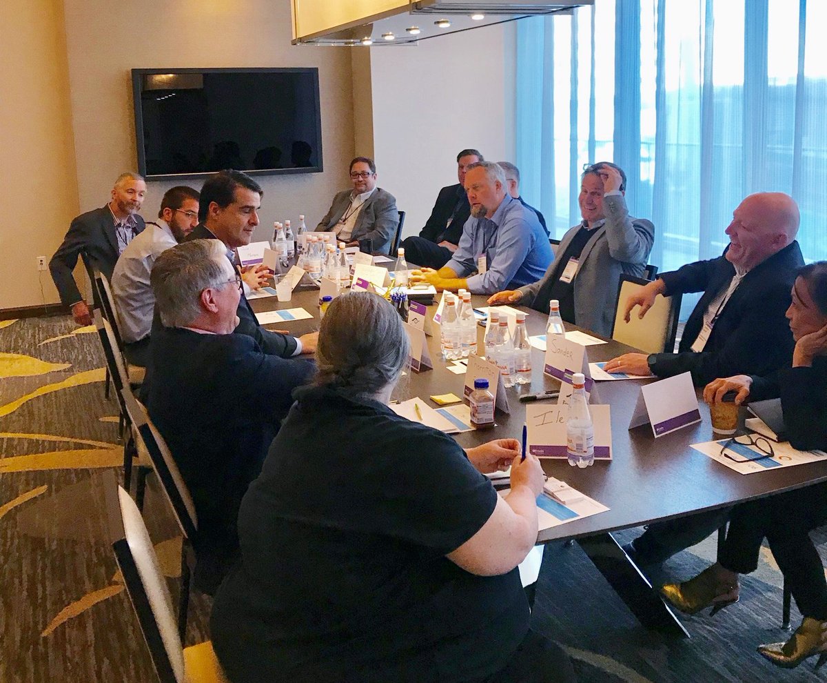 oneleg's tweet image. Engaging discussion on IoT, OT &amp;amp; the importance of 100% visibilty at the @Evanta Phoenix CIO/CISO Executive Summit led by Governing Body CISOs @MottSpencer &amp;amp; @MesaLGodsey, along with @PedroAbreu_0629 from @ForeScout. #IoT #OperationTechnology #CISO #CIO