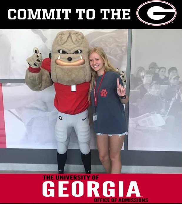 ericbwilcox's tweet photo. I can hear the Chapel Bell ringing from here . . . this is one happy DGD! #uga23, #ugaadmissions https://t.co/kBwtJtW9sa
