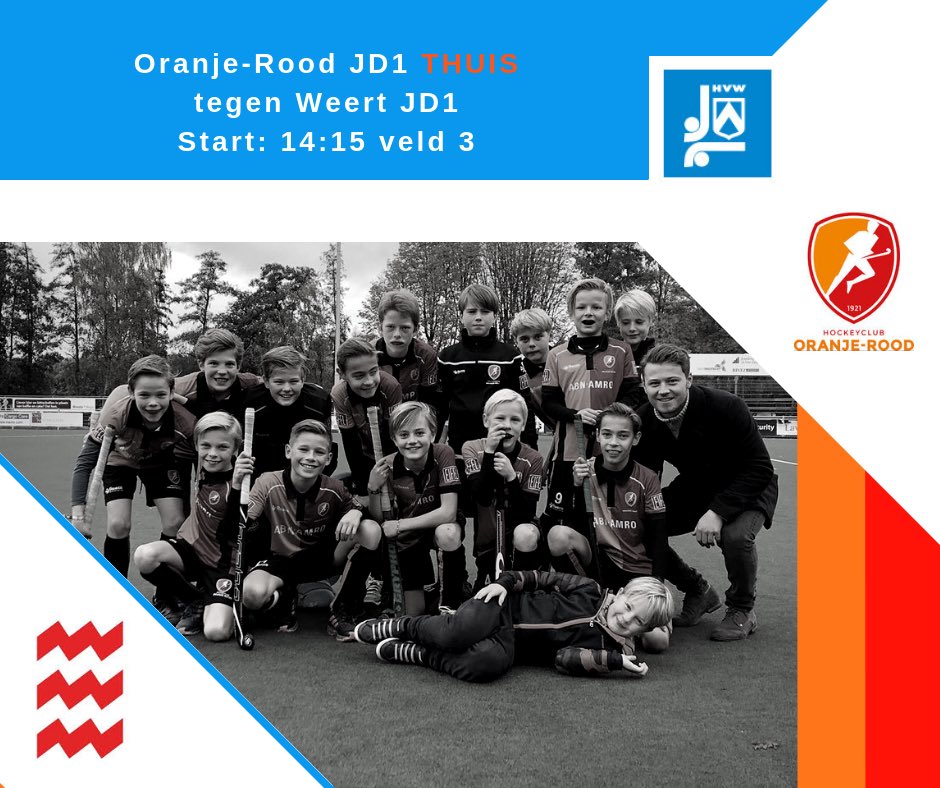 JD1_OR's tweet photo. Zaterdag 17 november speelt Oranje-Rood Jd1 hun laatste wedstrijd THUIS tegen @HockeyWeert @HCOranjeRood @HockeyStyle  #jd1ordatzijnwij @lexharing @maxdebie @bramvanrijn #tophockey #ehlko16 #ehlhockey #fieldhockeyskills @brabohockey @oranjehockey https://t.co/OSKLuSHs9s