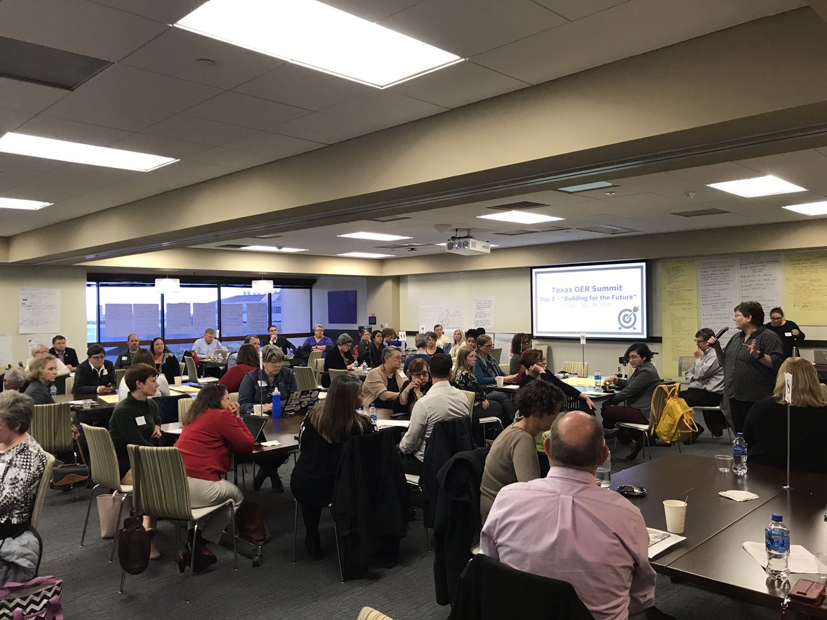 AlamoOpen's tweet photo. Collaborating at the inaugural Texas OER Summit #FirstStep #BigStep #GettingTheBallRolling #Table1 https://t.co/tO1MWaN3gG