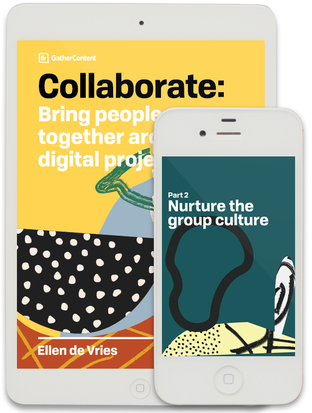 digitalpmcamp's tweet photo. Looking for tips to help maintain a healthy collaborative process in your digital projects? @GatherContent’s book 'Collaborate' is packed with practical advice for different team sizes, organizational structures and project requirements. https://t.co/tYwKDiyn0a https://t.co/NzGtMWZUAN
