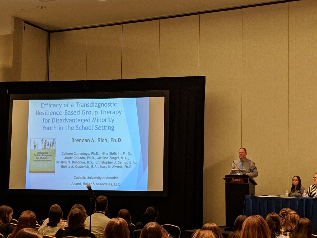 AbbyAraCUA's tweet image. Excited to see Dr. Brendan Rich present on Resilience Builders!
@CUAPsychology @ABCTNOW #ABCT2018 #SCCAP