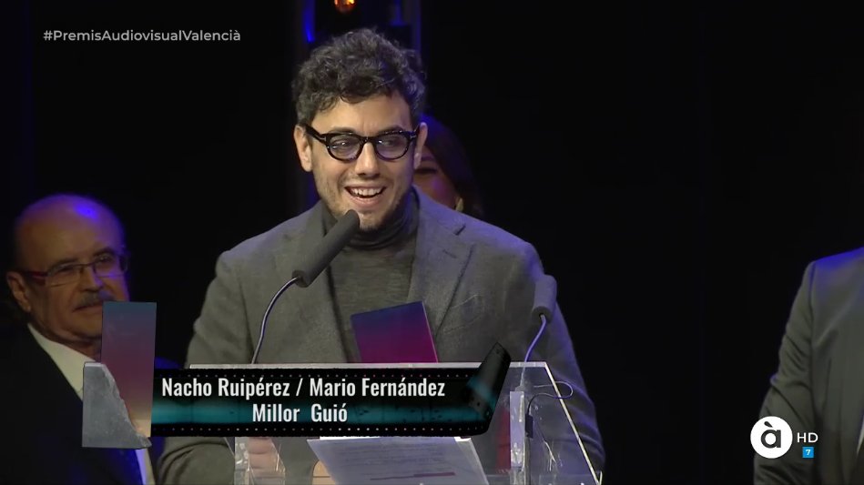 enrikap's tweet photo. Nacho Ruipérez millor guió! @nruiperez enhorabona! 👏#PremisAudiovisualValencià https://t.co/tWJSqJF7VM