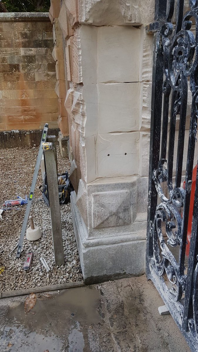 ESMasons's tweet image. New stone indents re using existing stone #indents #builttolast #edinburgh #stone #masons