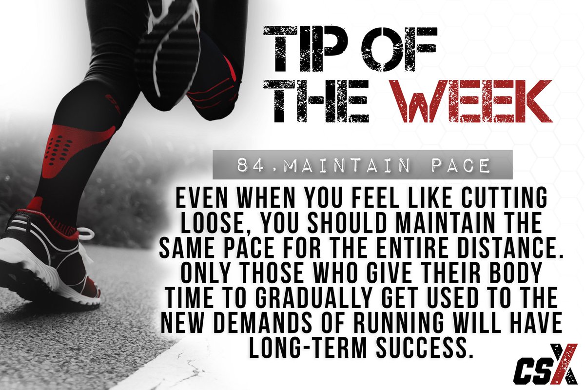 ChampionCSX's tweet photo. Maintain pace. #CSX #PerformanceAmplified #marathon #run #running #runner #runners #tip #quote #train #training #motivation #motivational #inspirational #inspirationalquotes #motivationalquotes #fit #fitness #fitfam #Friday #FridayFeeling #sports #athlete https://t.co/MZxgpCnZDC