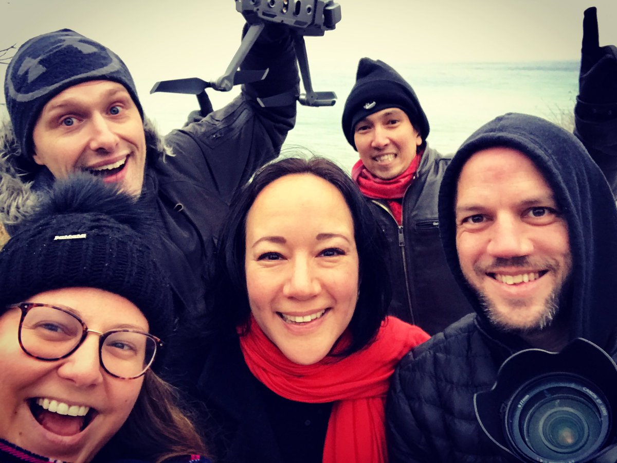 jessderventzis's tweet photo. Trailer shoot for @TapestryOpera’s Shanawdithit! We were freezing but got to play with a drone so that rocked. #indieoperato #dronelife https://t.co/hakdJopGAx