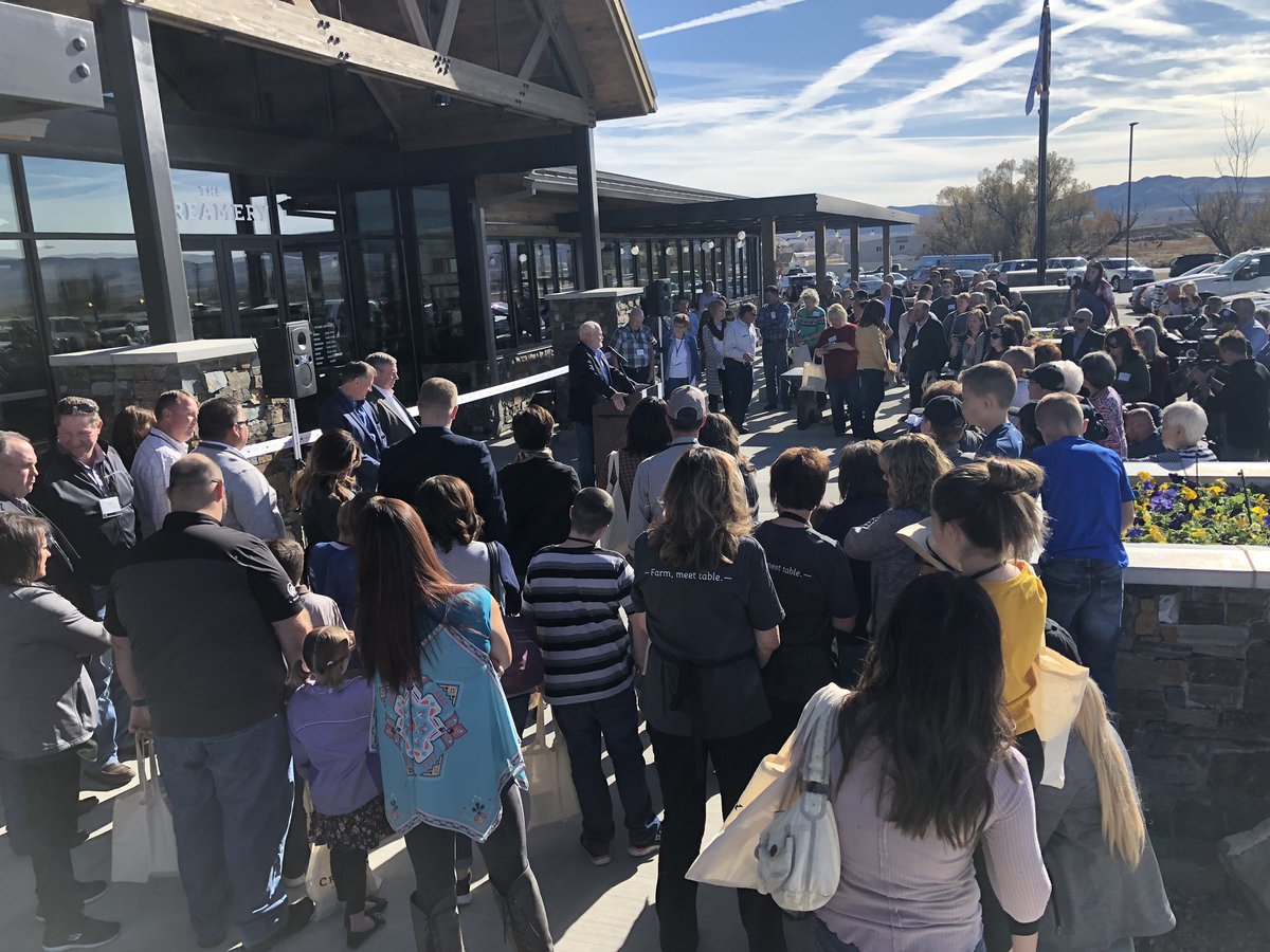 Great opening of The Creamery Utah today. Amazing cheese store backed by local farmers and right next to the cheese plant. Farm, meet table <a href="/dfamilk/">DFA</a> #TheCreameryUtah