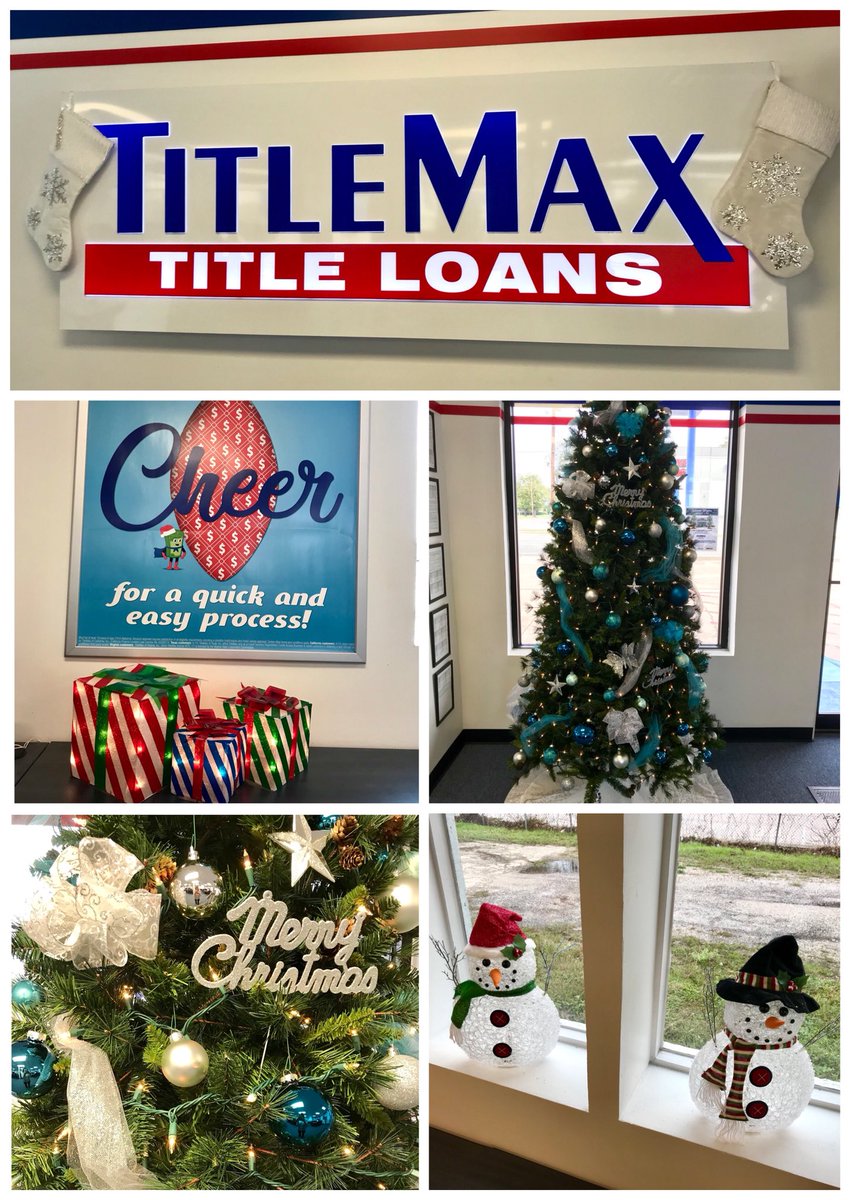 SimplyLJacobs's tweet photo. TitleMax in Temple is ready to help with Holiday Money! Come see us at 1109 W Adams! @jonisstrange @amnakyn #TMXFamily #TitleMax #ChristmasJoy https://t.co/rkFX3OQFLy