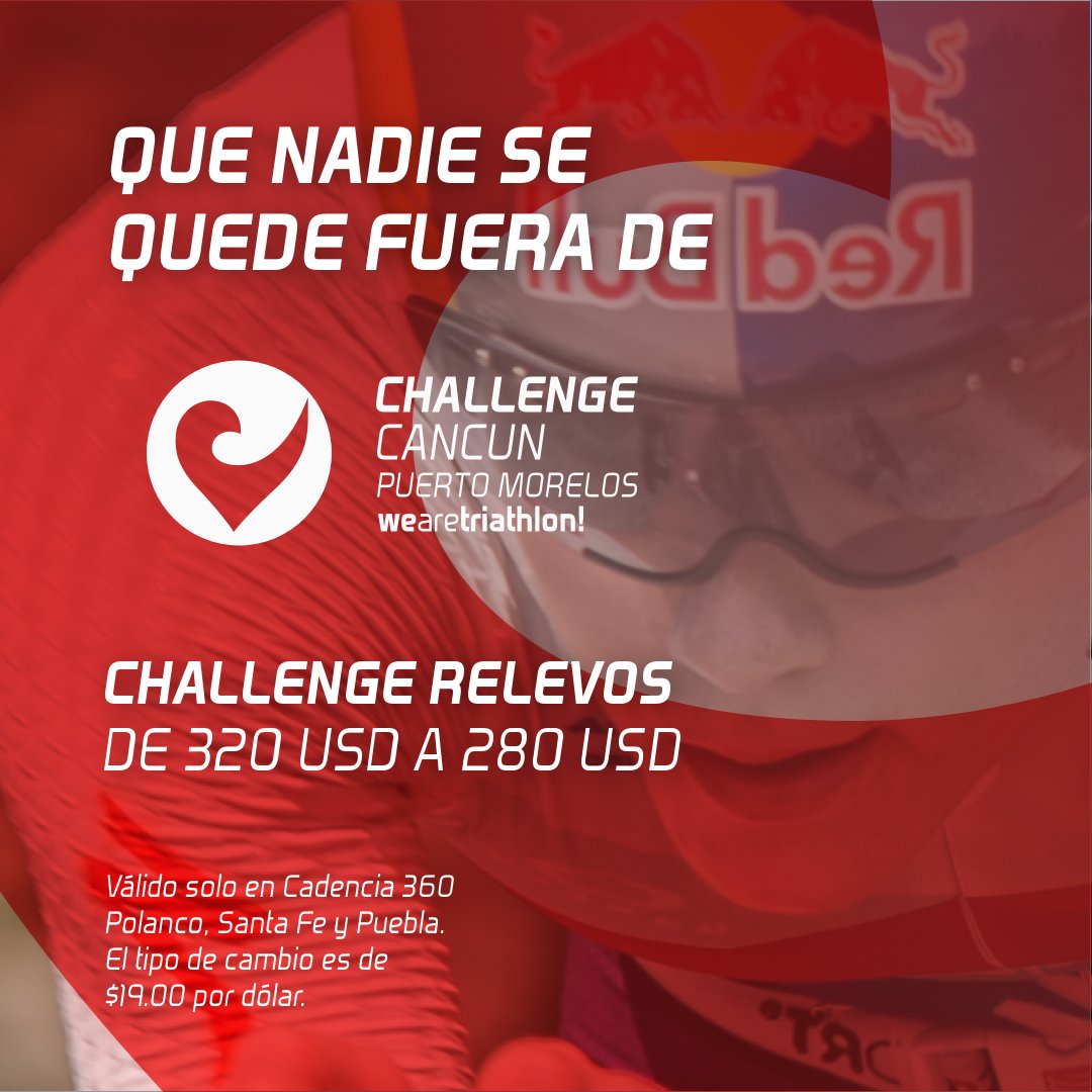 ChallengeCancun's tweet photo. ¡Vive la experiencia de #ChallengeCancun con tus amigos o familia!
Juntos conquisten los 113k en equipo y a un súper precio por el #BuenFin.

Clic aquí: https://t.co/QPyxuJcmVz https://t.co/f1BlbRJP0O