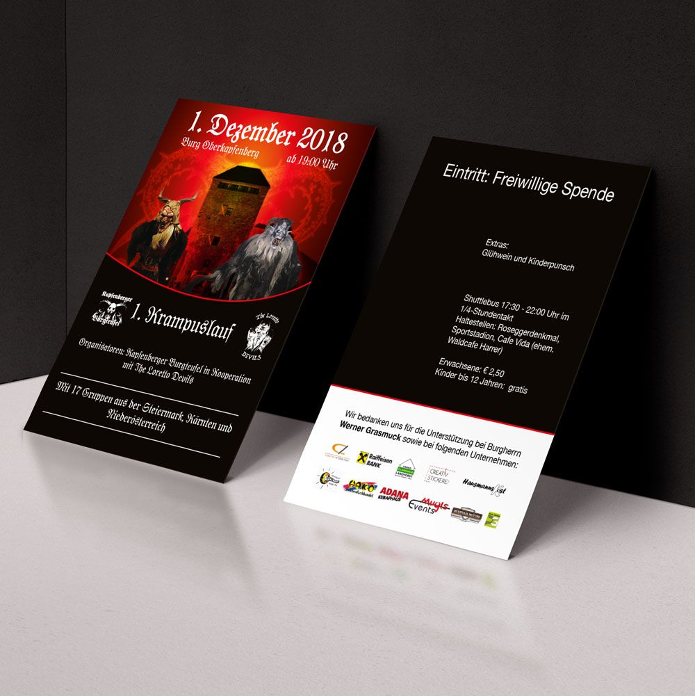 creative_intera's tweet photo. Die #Flyer und #Plakate der Kapfenberger Burgteufel sind produziert und bereit für ihren #Einsatz 😁 https://t.co/AVhsMxSUG0
