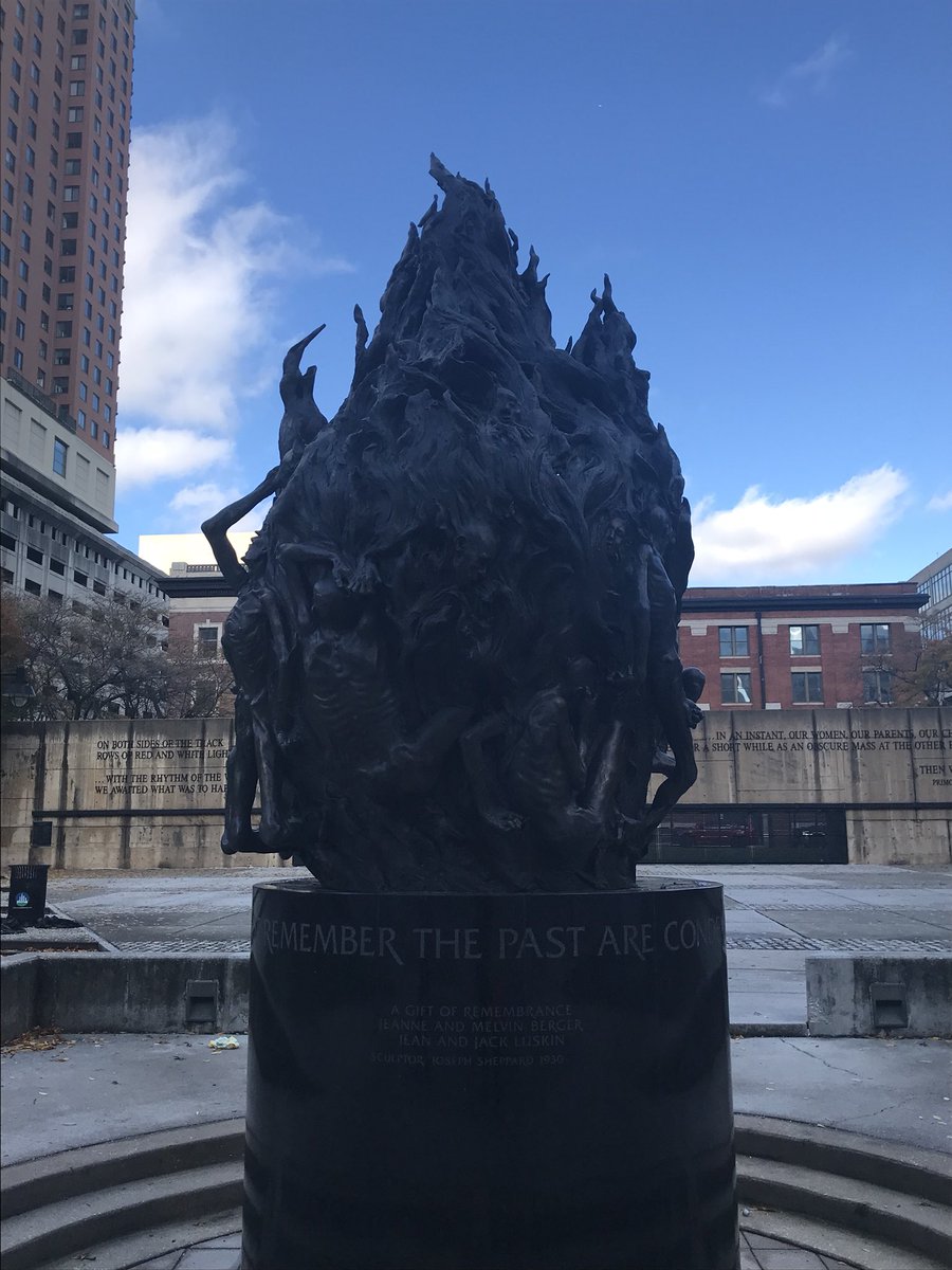 lharms_aq's tweet photo. Visiting the Holocaust Memorial on today’s lunch break. #CCAE18 @communityartsed https://t.co/4DoxHfTiKN