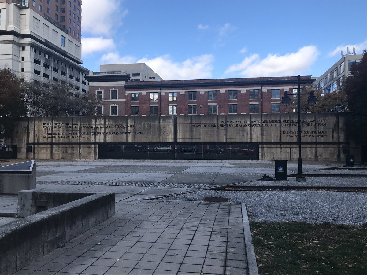 lharms_aq's tweet photo. Visiting the Holocaust Memorial on today’s lunch break. #CCAE18 @communityartsed https://t.co/4DoxHfTiKN