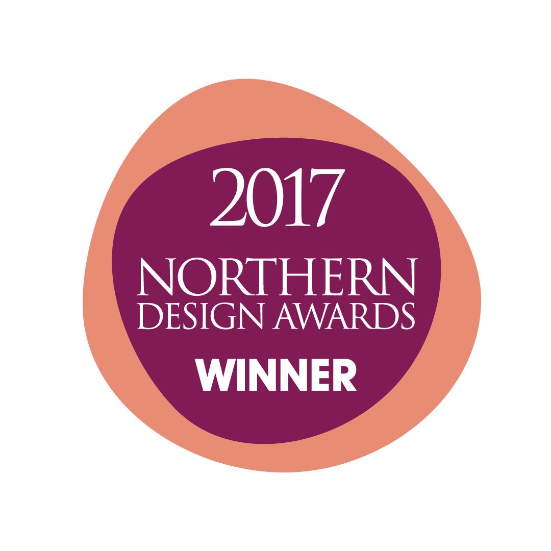 Thought we’d flash our winning badge from last year. Good luck everyone tonight. We’ve got our fingers crossed #NorthernDesignAwards